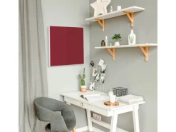 Clearance Banjado Magnettafel 50x50cm Magnetwand Weiß Aus Metall Magnetpinnwand Pinnwand Inkl. 4 Magnete Motiv Burgund