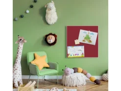 Clearance Banjado Magnettafel 50x50cm Magnetwand Weiß Aus Metall Magnetpinnwand Pinnwand Inkl. 4 Magnete Motiv Burgund