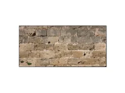 Hot Banjado Magnettafel 78x37cm Magnetwand Schwarz Aus Metall Magnetpinnwand Pinnwand Inkl. 4 Magnete Motiv Steinwand Antik