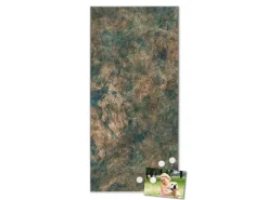 Banjado Magnettafel 37x78cm Magnetwand Silber Aus Metall Magnetpinnwand Pinnwand Inkl. 4 Magnete Motiv Kupfer Patina