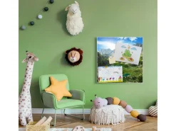 Online Banjado Magnettafel 50x50cm Magnetwand Weiß Aus Metall Magnetpinnwand Pinnwand Inkl. 4 Magnete Motiv Bergsee Alpen