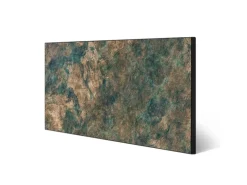 Banjado Magnettafel 78x37cm Magnetwand Schwarz Aus Metall Magnetpinnwand Pinnwand Inkl. 4 Magnete Motiv Kupfer Patina