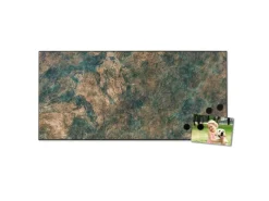 Banjado Magnettafel 78x37cm Magnetwand Schwarz Aus Metall Magnetpinnwand Pinnwand Inkl. 4 Magnete Motiv Kupfer Patina