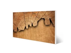 New Banjado Magnettafel 78x37cm Magnetwand Weiß Aus Metall Magnetpinnwand Pinnwand Inkl. 4 Magnete Motiv Baumscheibe