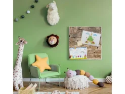 New Banjado Magnettafel 50x50cm Magnetwand Weiß Aus Metall Magnetpinnwand Pinnwand Inkl. 4 Magnete Motiv Steinwand Antik