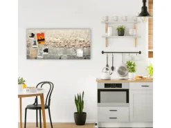 Outlet Banjado Magnettafel 78x37cm Magnetwand Silber Aus Metall Magnetpinnwand Pinnwand Inkl. 4 Magnete Motiv Baulücke