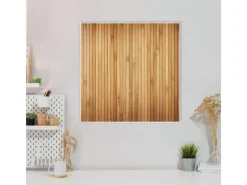 Outlet Banjado Magnettafel 50x50cm Magnetwand Weiß Aus Metall Magnetpinnwand Pinnwand Inkl. 4 Magnete Motiv Bambusholz