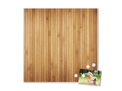 Outlet Banjado Magnettafel 50x50cm Magnetwand Weiß Aus Metall Magnetpinnwand Pinnwand Inkl. 4 Magnete Motiv Bambusholz