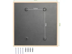 Banjado Schlüsselkasten Holz 30x30cm Scharnier Rechts 50 Haken Design Schlüsselbox Motiv Katzenliebe 2