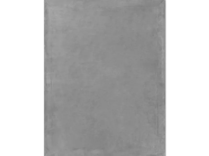 Beautissu Alina Decke 150x200cm Hellgrau/Weiß