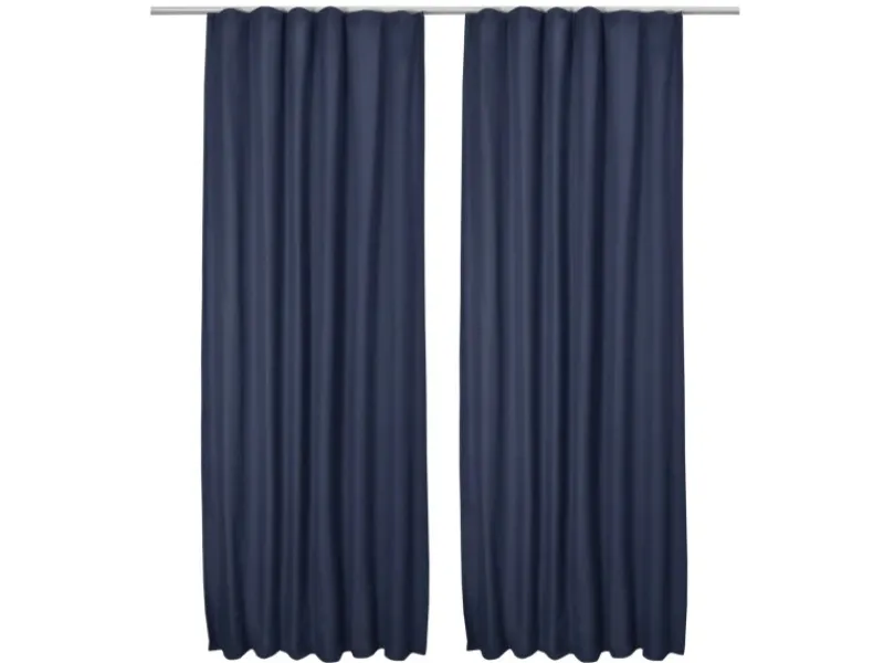 Beautissu Amelie TK Vorhang mit Kräuselband 140x245cm 2tlg