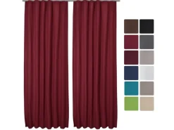 Beautissu Amelie TK Vorhang mit Kräuselband 140x245cm 2tlg