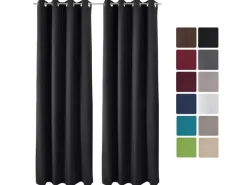 Beautissu Amelie TO Vorhang mit Öse 140x245cm 2tlg