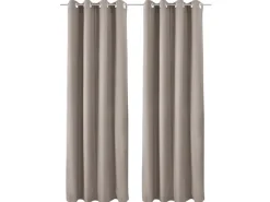 Beautissu Amelie TO Vorhang mit Öse 140x245cm 2tlg