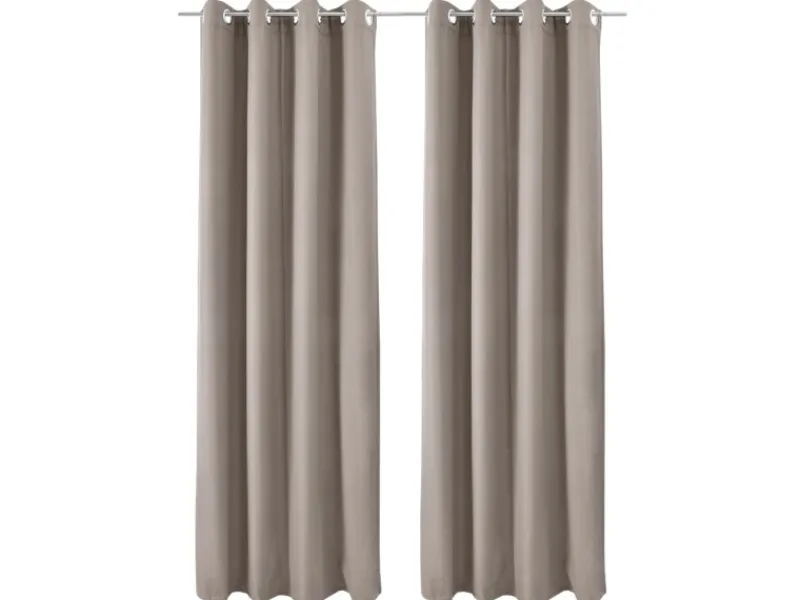 Beautissu Amelie TO Vorhang mit Öse 140x245cm 2tlg