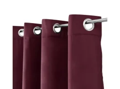 Hot Beautissu Amelie TO Vorhang mit Öse 140x245cm 2tlg Bordeaux