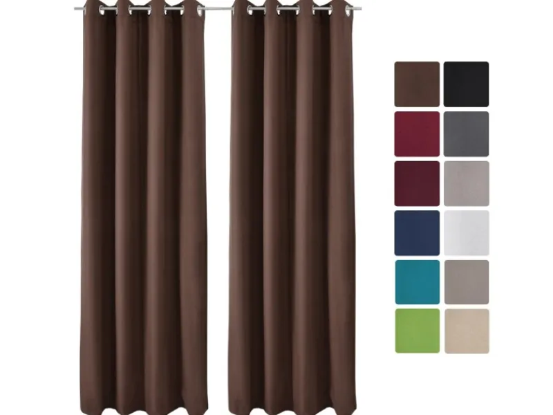 Beautissu Amelie TO Vorhang mit Öse 140x245cm 2tlg