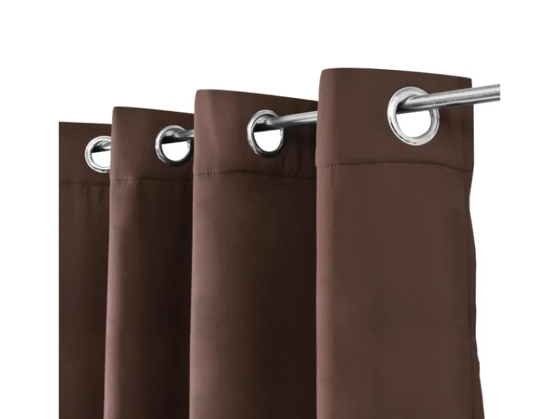 Beautissu Amelie TO Vorhang mit Öse 140x245cm 2tlg