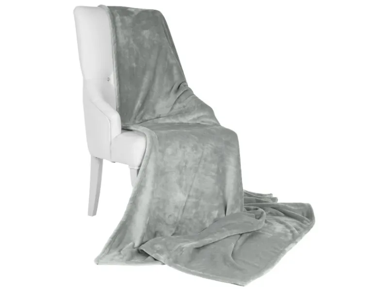 Discount Beautissu Aurelia Decke 150x200cm Hellgrau