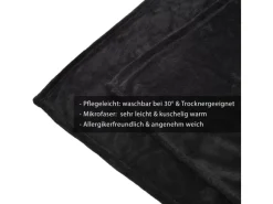 Discount Beautissu Aurelia Decke 220x240cm Schwarz