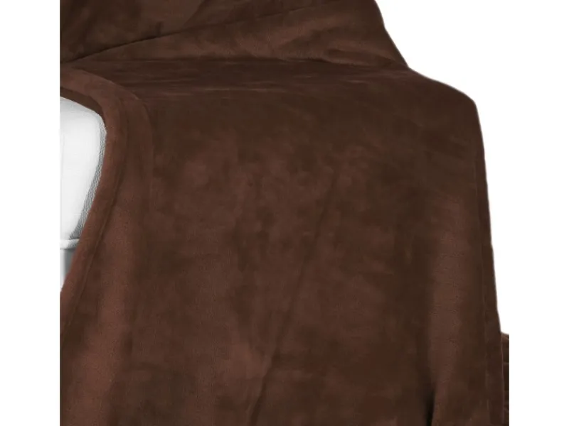 Beautissu Aurelia Decke 220x240cm Dunkelbraun