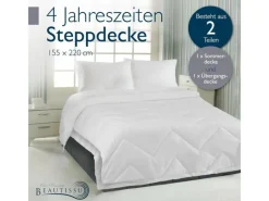 Beautissu BeauNuit FS Bettdecke 155x220cm 4 Jahreszeiten