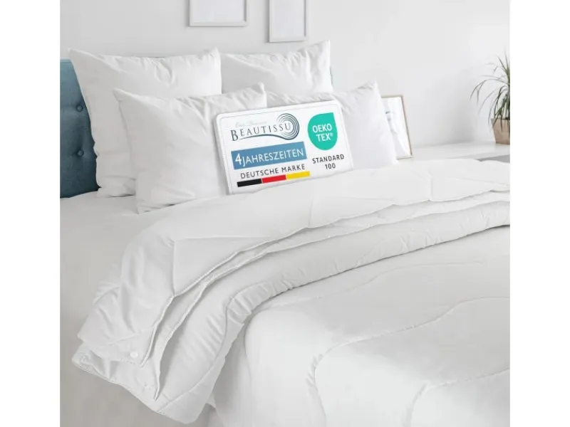 Beautissu BeauNuit FS Bettdecke 155x220cm 4 Jahreszeiten