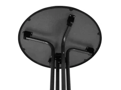 Beautissu Bellini Stehtisch Ø70x110cm Schwarz