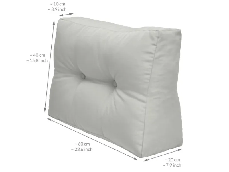 Beautissu ECO Elements Palettenkissen Sitz + Rücken 2tlg