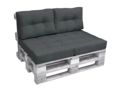 Beautissu ECO Elements Palettenkissen Rücken 60x40x20cm 2tlg