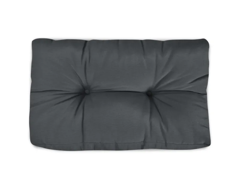 Hot Beautissu ECO Style Palettenkissen Rücken 60x40x10cm 2tlg Graphitgrau