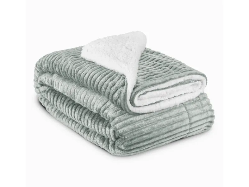 Clearance Beautissu Elisa Decke 150x200cm Hellgrau