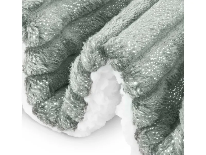 Clearance Beautissu Elisa Decke 150x200cm Hellgrau