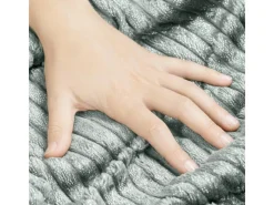 Clearance Beautissu Elisa Decke 150x200cm Hellgrau