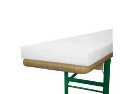 New Beautissu Konstanz Schaumstoffrohling für Bierbank 4x25x220cm Weiß 2tlg