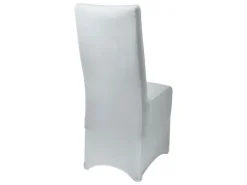 Online Beautissu Leona Stuhlhusse 95x45cm Stretch Bankett Weiß