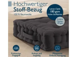 Sale Beautissu Mila Stuhlkissen 40x40x8cm 4tlg Anthrazit