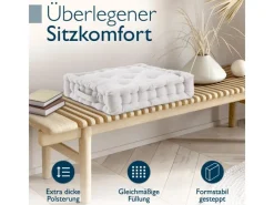 Beautissu Mila Stuhlkissen 50x50x10cm