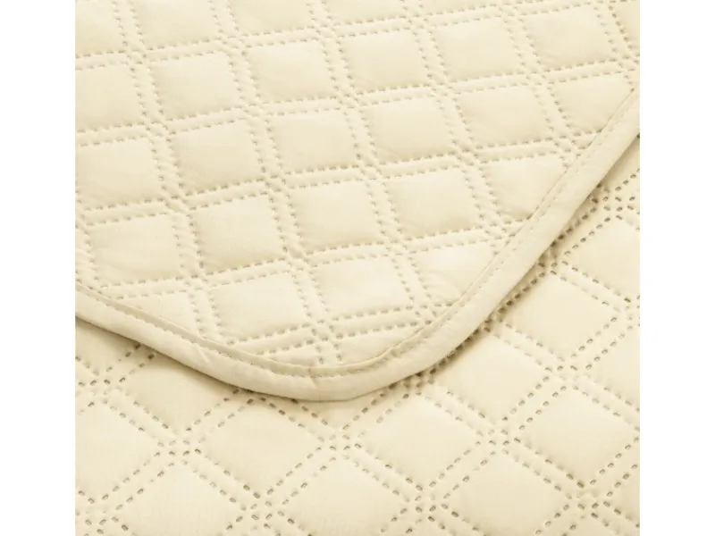 Beautissu Olivia Tagesdecke 220x240cm Creme