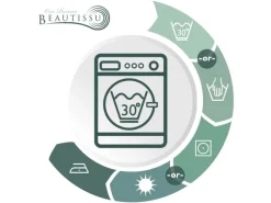 Beautissu Sylt Stehtisch Ø 70cm Weiß mit Giulia Stehtischhusse Ø 70cm Weiß