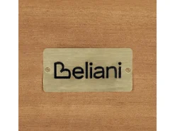 Beliani Gartensofa Heller Holzfarbton Beige 65x179x76