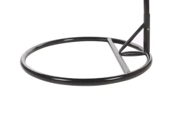 Beliani Hängesessel Schwarz 97x97x199