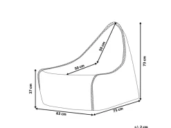 Beliani Sitzsack DROP 75x63x73