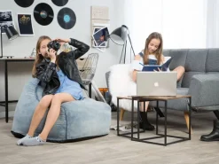 Beliani Sitzsack DROP Hell 75x63x73