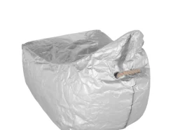 Outlet Beliani Sitzsack DROP 75x63x73 Silber