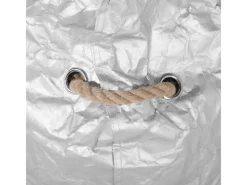 Outlet Beliani Sitzsack DROP 75x63x73 Silber