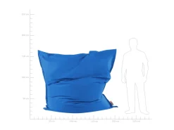 Beliani Sitzsack FUZZY Dunkel 180x230x20