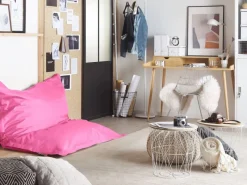 Clearance Beliani Sitzsack FUZZY Fuchsia 140x180x20 Rosa