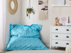 New Beliani Sitzsack FUZZY Hell 140x180x20 Blau