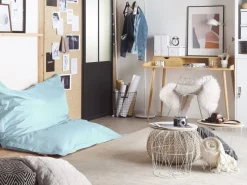 Sale Beliani Sitzsack FUZZY Hell 140x180x20 Blau